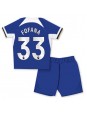 Otroški Nogometna dresi replika Chelsea Wesley Fofana #33 Domači 2023-24 Kratek rokav (+ hlače)